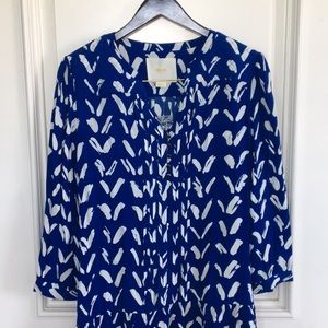 Blue medium patterned dress